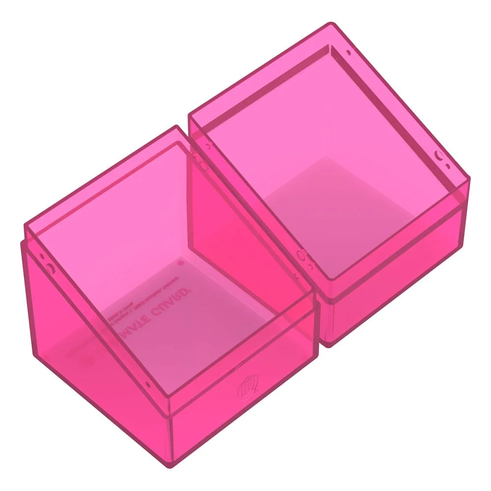 Ultimate Guard Boulder 100+ Clear (76 x 75 x 98.5 mm) - Rhodonite